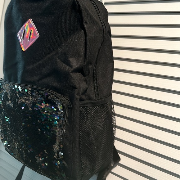 NWT Inmocean Fashion Backpack with Glitter Front Pocket, and zip closure. - Picture 4 of 11